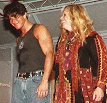 Melanie and Beau after the show. Picture by Kristen Udowitz